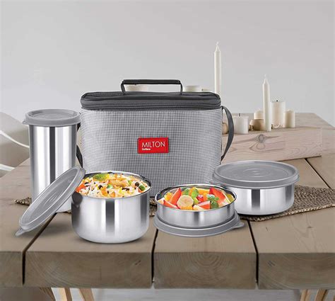 milton nutri stainless steel lunch box|milton softline lunch box.